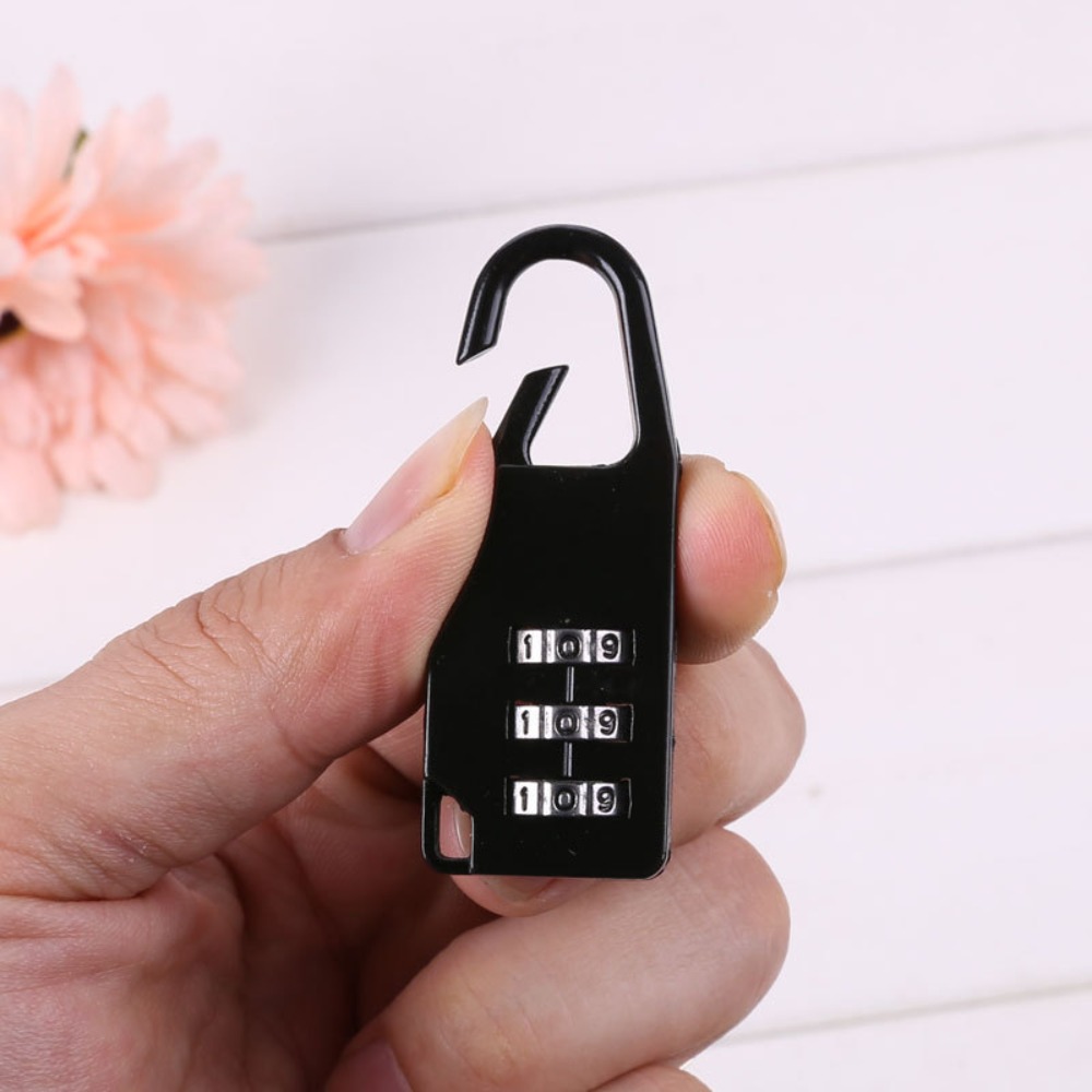 Cabinet Lock Zinc Alloy Suitcase Combination Lock 3 Dial Digit Safe Mini Combination Padlock Portable Anti-theft Lock Travel