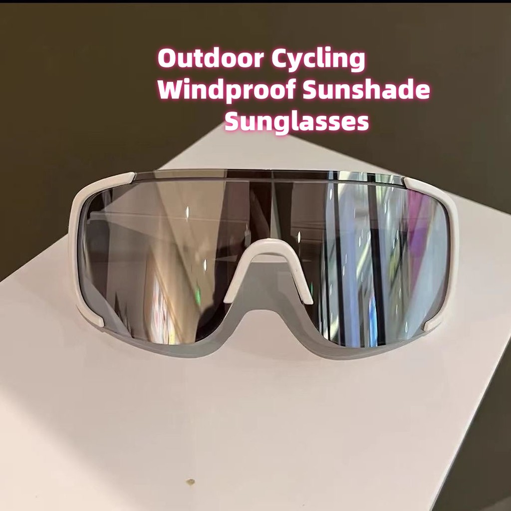 Outdoor Cycling Sunglasses Windproof Sunshade Eyeglasses Polarized Men Women Colorful Large Eyewear