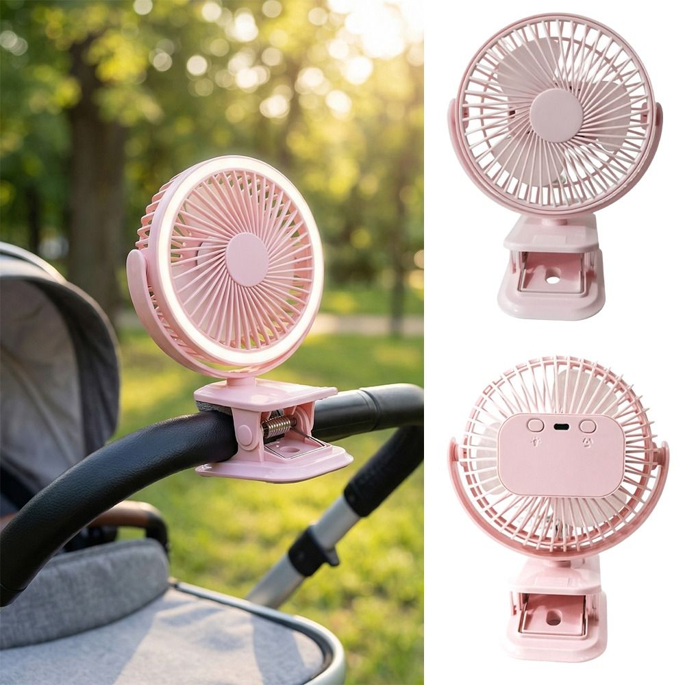 Mini Rechargeable Rechargeable Silent Fan Light High Wind Quiet Cooling Portable Hanging Fan High Airflow Clip On Fan Charging Quiet Fan Camping Tent
