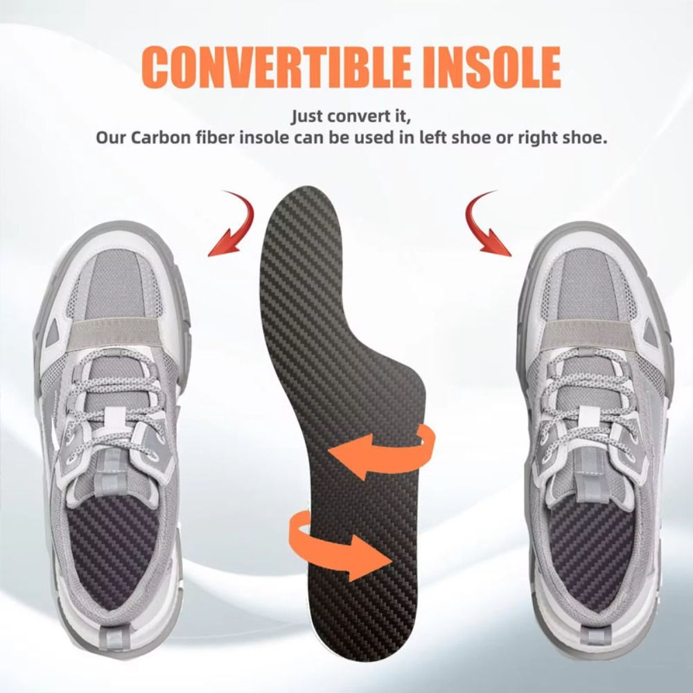 1 Pair Premium Extension Orthotic Insert Morton's Toe Orthotic Pain Relief Rigid Support Toe Plate Lightweight Firm Carbon Fiber Insole Foot Care