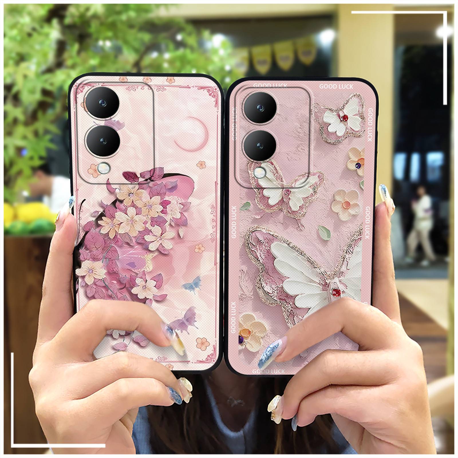 Waterproof Oil Painting Phone Case For VIVO G2 5G/Y28 5G/Y36i/Y36 5G flower Shockproof Soft case Anti-dust Protective