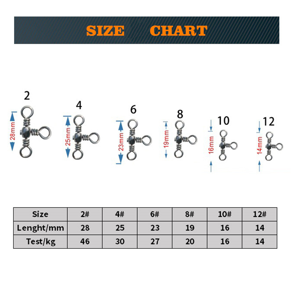 50pcs Splitter Stainless Steel Fishing Swivel Rolling Solid Ring Connector Swivel Ring