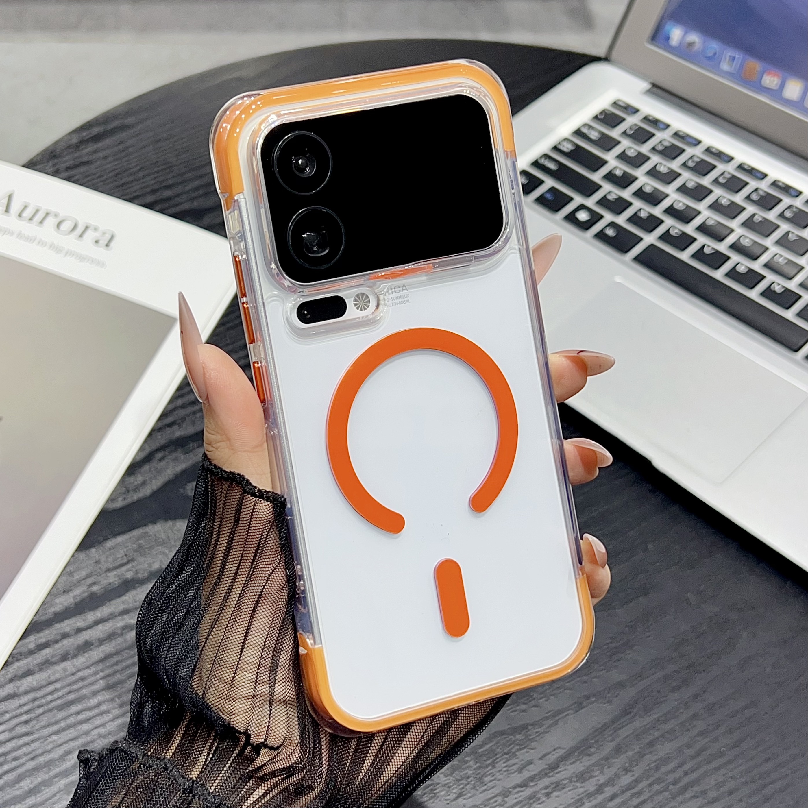 HODON Magnetic Clear Shockproof Armor Phone Case for Xiaomi Mi 17 Pro Max Mi 17 Transparent Anti-fall Wireless Charge Hard Cover