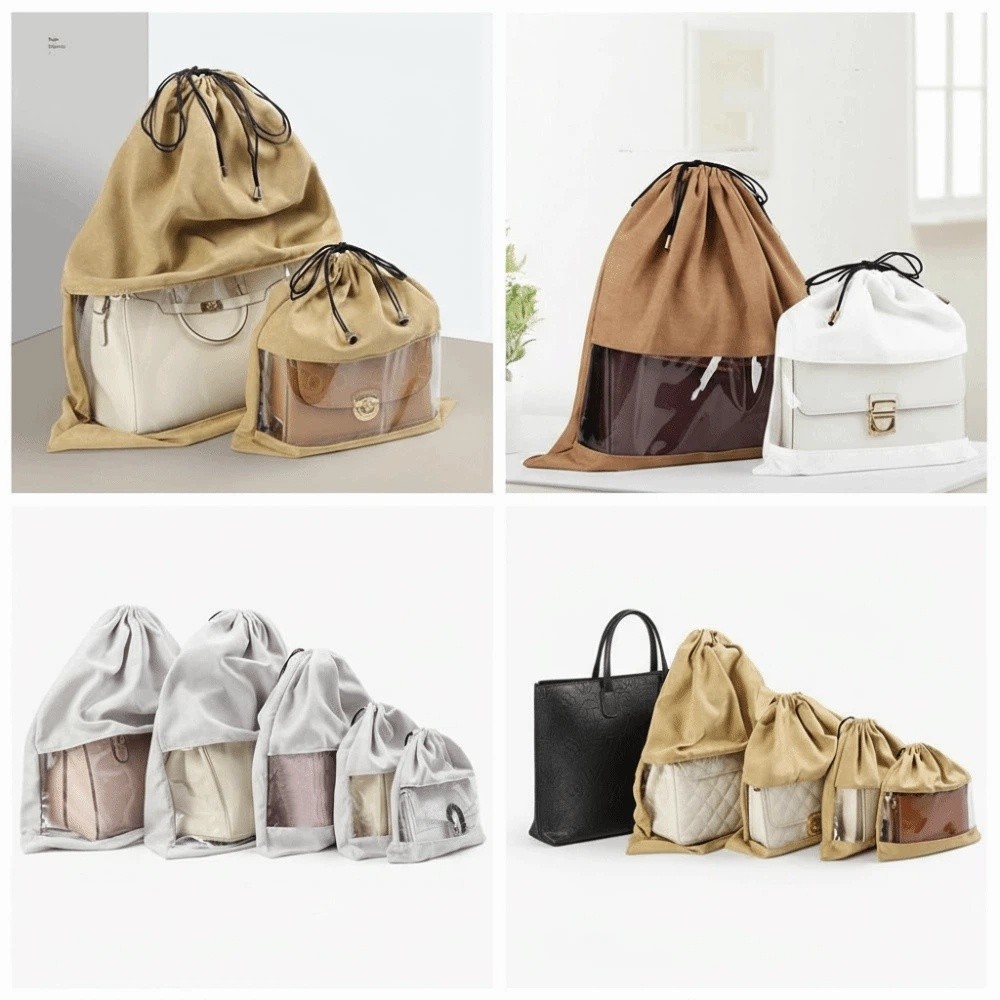 Cute Cosmetics Bag Cloth Drawstring Bag Bundle Bag Storage Bag Bag Dustproof Bag Handbag Large Capacity Transparent Makeup Bag Student