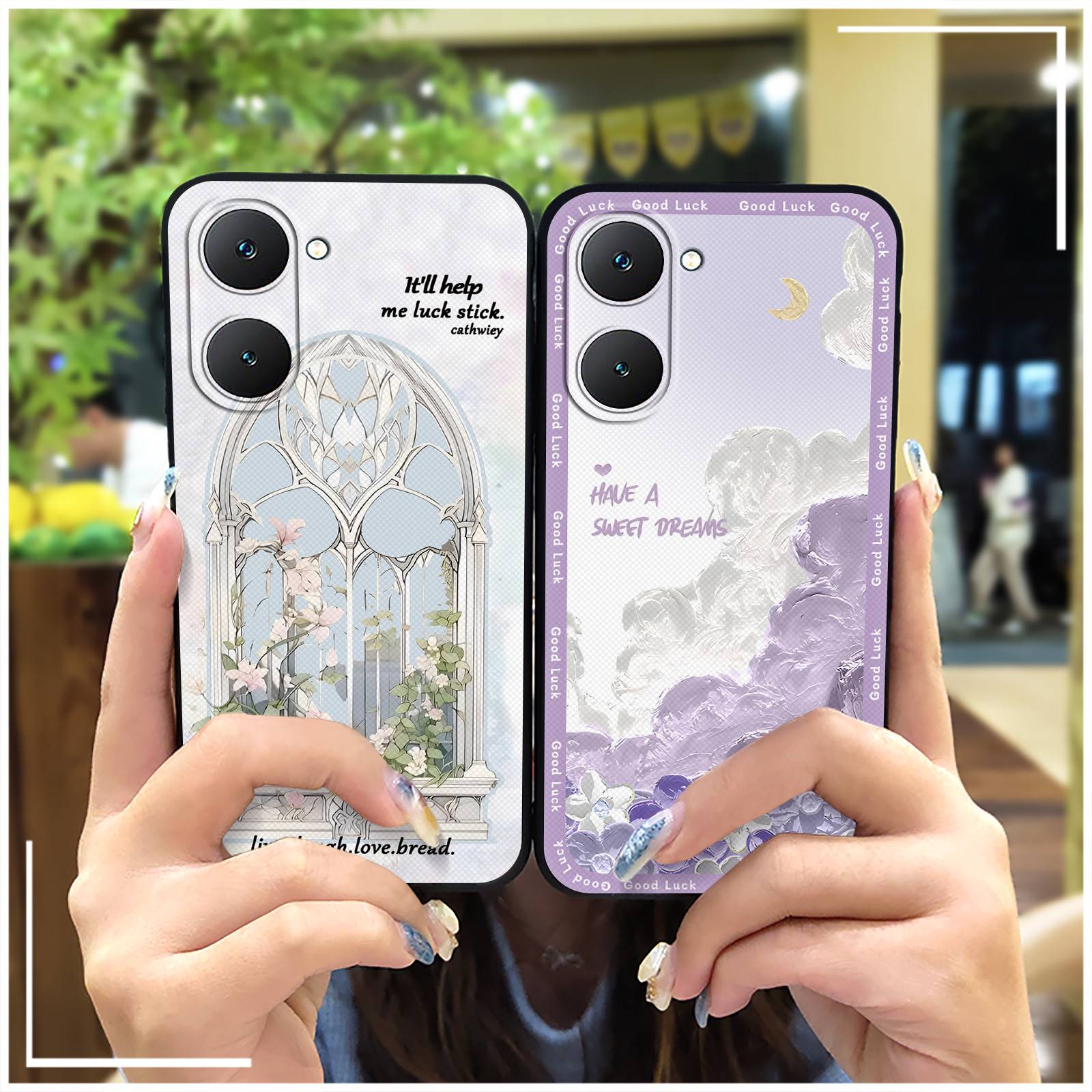 Waterproof Back Cover Phone Case For VIVO Y18S/Y30T/T36C/Y37 5G/Y37M Protective Graffiti Full wrap Durable Soft case TPU