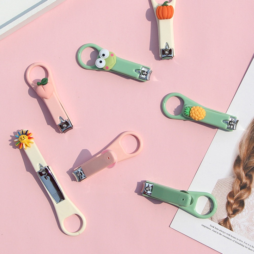 Sweet Pedicure Cartoon Nail Clippers Anti Sling Clippers Cute Nail Cutter Cute Mini Fruit Nail Clippers Girl