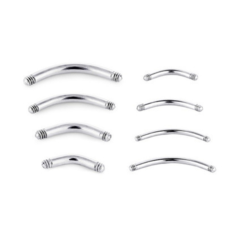 designs】Factory Sales Body 316L Stainless Steel Jewelry Accessories Screw Rod Clothing Luggage Lip Nail Tongue Nail