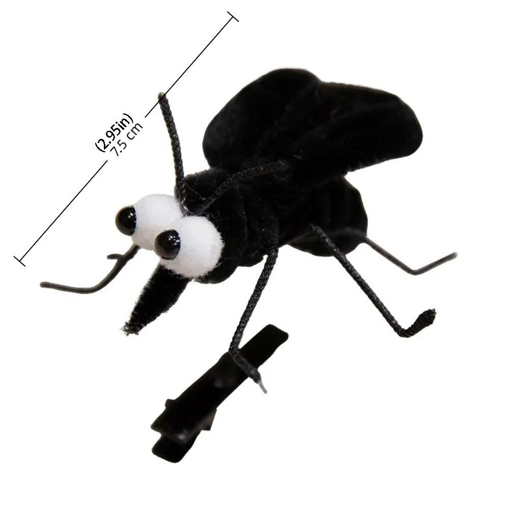 Lovely Coil Simulated Mosquito Hair Clip Funny Creative Cute Hair Barrettes Insect Cartoon Funny Hair Clip Summer