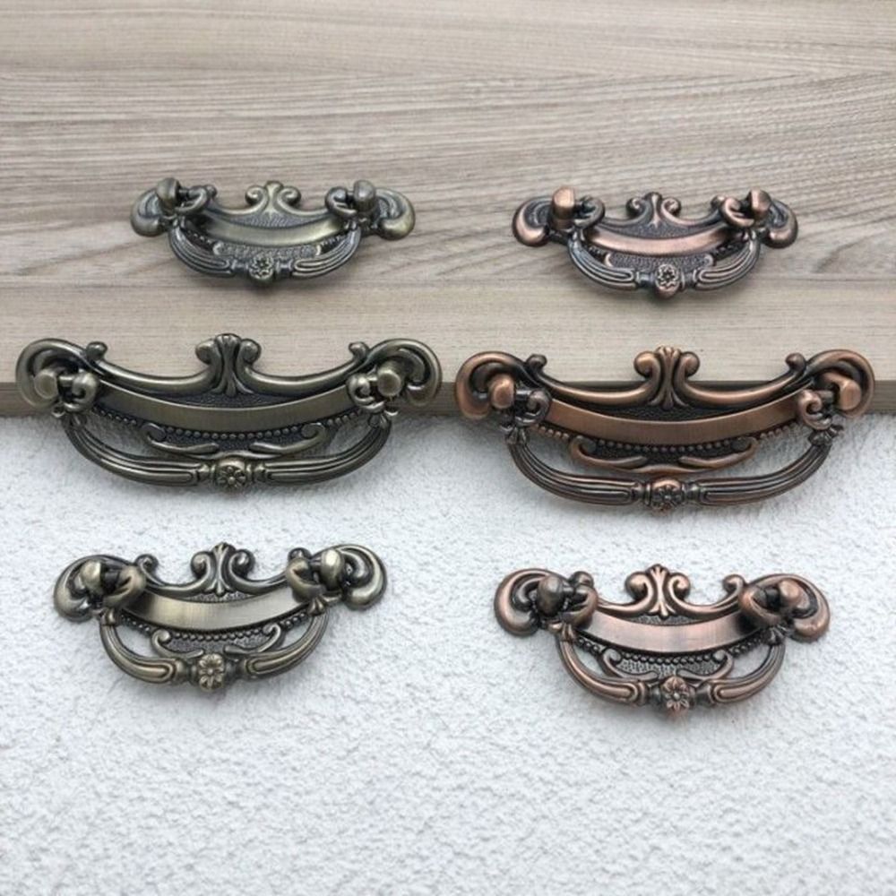 High Quality 1Pcs Striped Classical Vintage Retro Drawer Handle for Kitchen Cupboard Furniture Handle Cabinet Handle