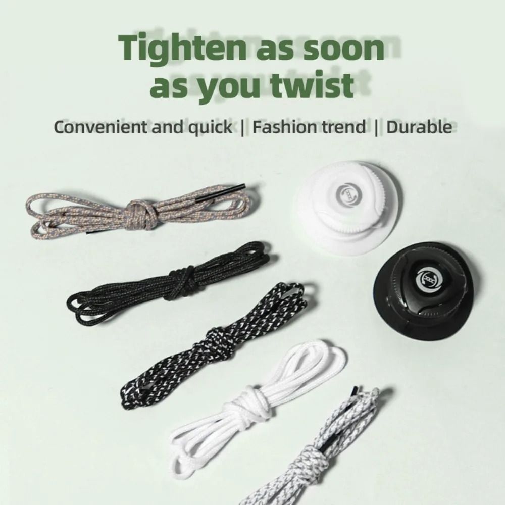 Convenient Quick Shoe Lace Shoelace Buckle Elastic Lazy Shoelace Automatic Rotate Shoes Buckle Durable DIY Sneaker ShoeLaces Children