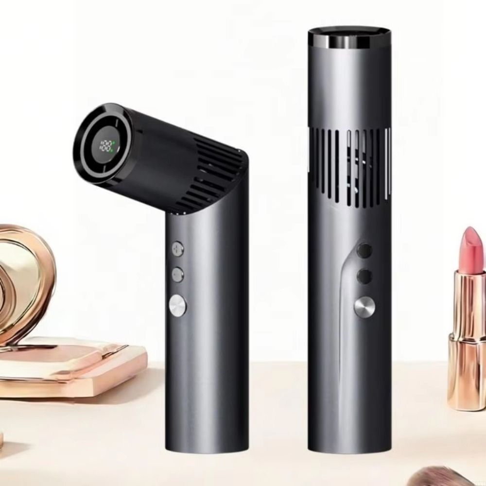 Semiconductor icing Portable Mini Cooling Fans Rechargeable Ice Compress Handheld Folding Fan High Speed Lipstick Size Neck Hanging Fan Outdoor Use