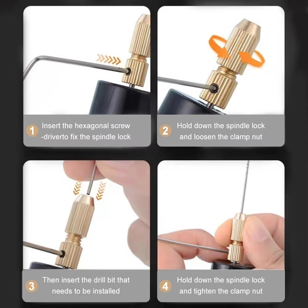 Portable Handheld Mini Electric Drill Drill Bits Included Pulg in Rotary Grinder Tool Rotary Mechanism Engraving Pen Craft Projects