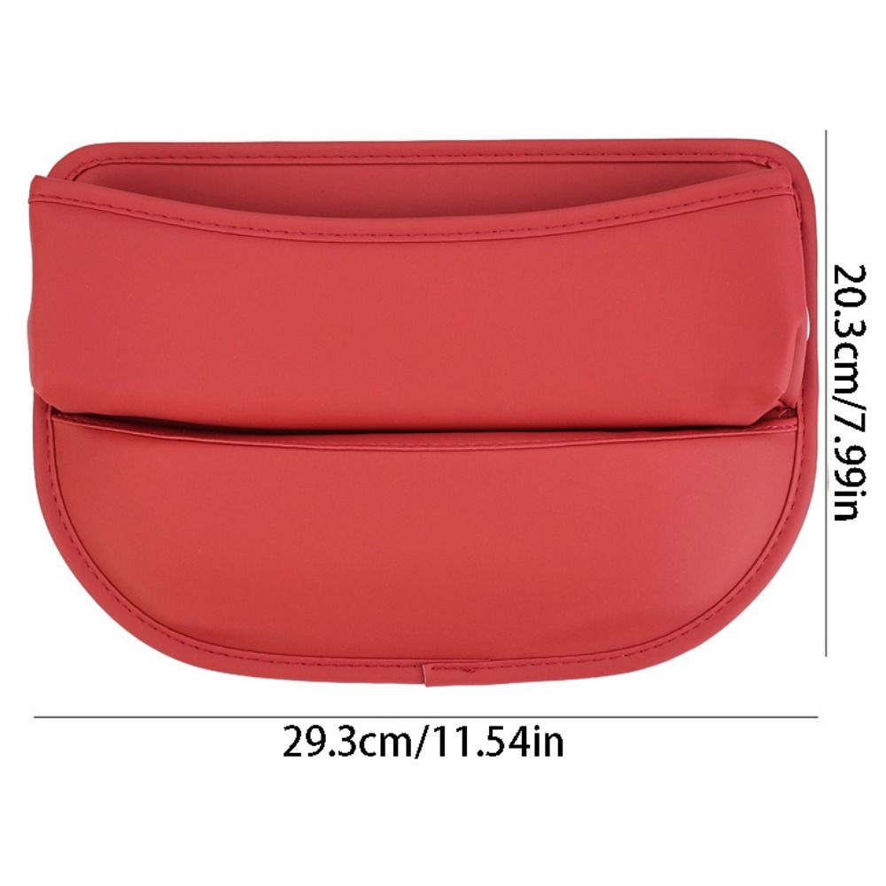 Durable Large Capacity Car Storage Box Multifunction Universal Car Interior Storage Pocket Solid Color Wear-resistant Car Seat Slit Gap Pocket Wallet Phone Key Card Storage