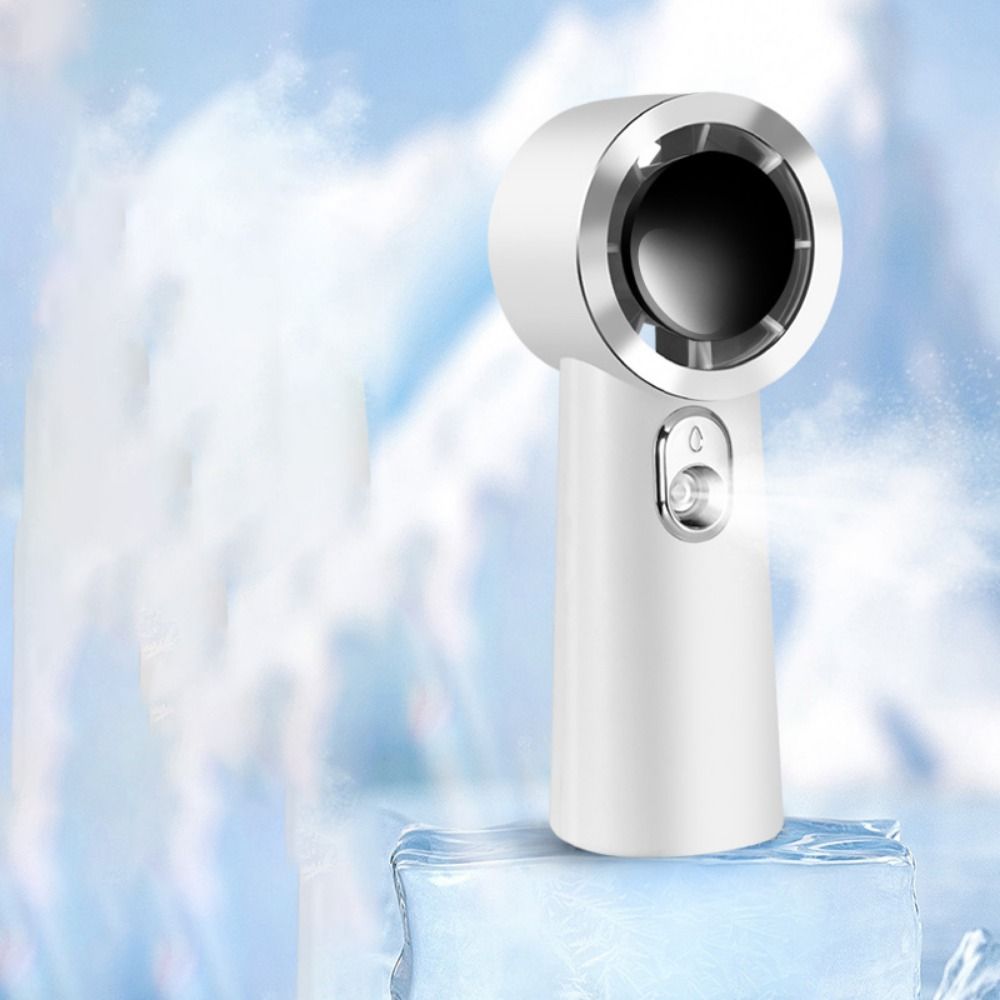 Mini Portable Handheld Spray Fan High-Speed Rechargeable Water Spray Mist Fan 3-Speed Wind Lightweight Cooling Atomizing Hydrating Fan Office