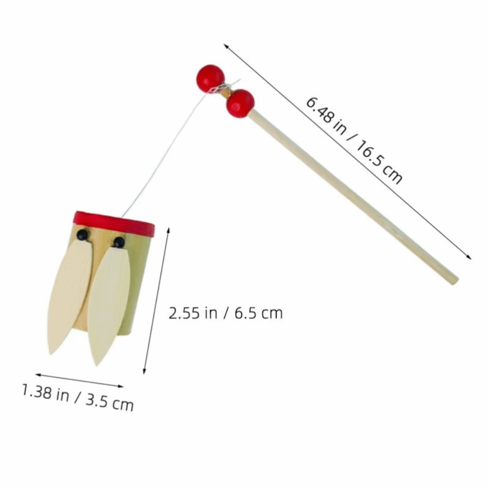 Novelty Traditional Chinese Bamboo Cicada Toy Shaking Design Musical Instrument Science Experiment Sound Maker DIY Handmade Bamboo Sound Maker Children Gifts