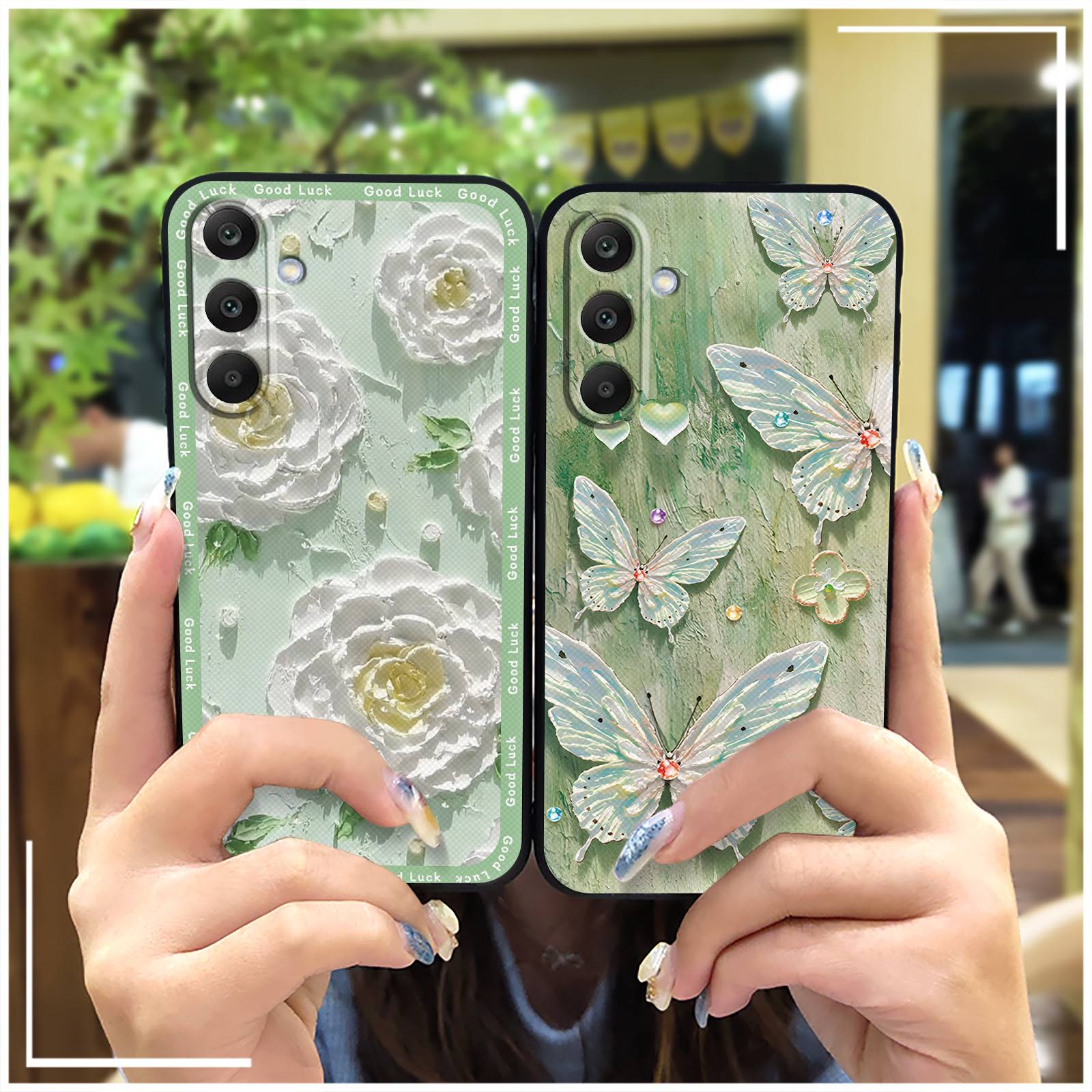 Waterproof Shockproof Phone Case For OPPO A72 5G/A73 2020 5G Cute Cartoon Back Cover Oil Painting Durable Full wrap TPU