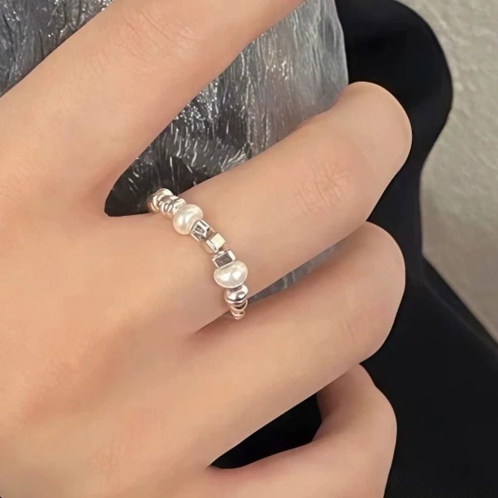 Stackable Light Minimalist Design Rings Irregular Finger Rings Vintage Personality Rings For Women