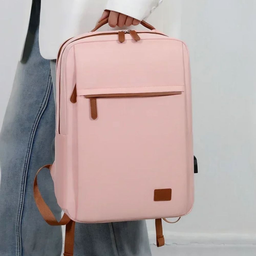 Classic 15.6-Inch Laptop Business Backpack Fashion Wear-resistant Student School Bag Leisure Multi-layer Travel Backpack Women