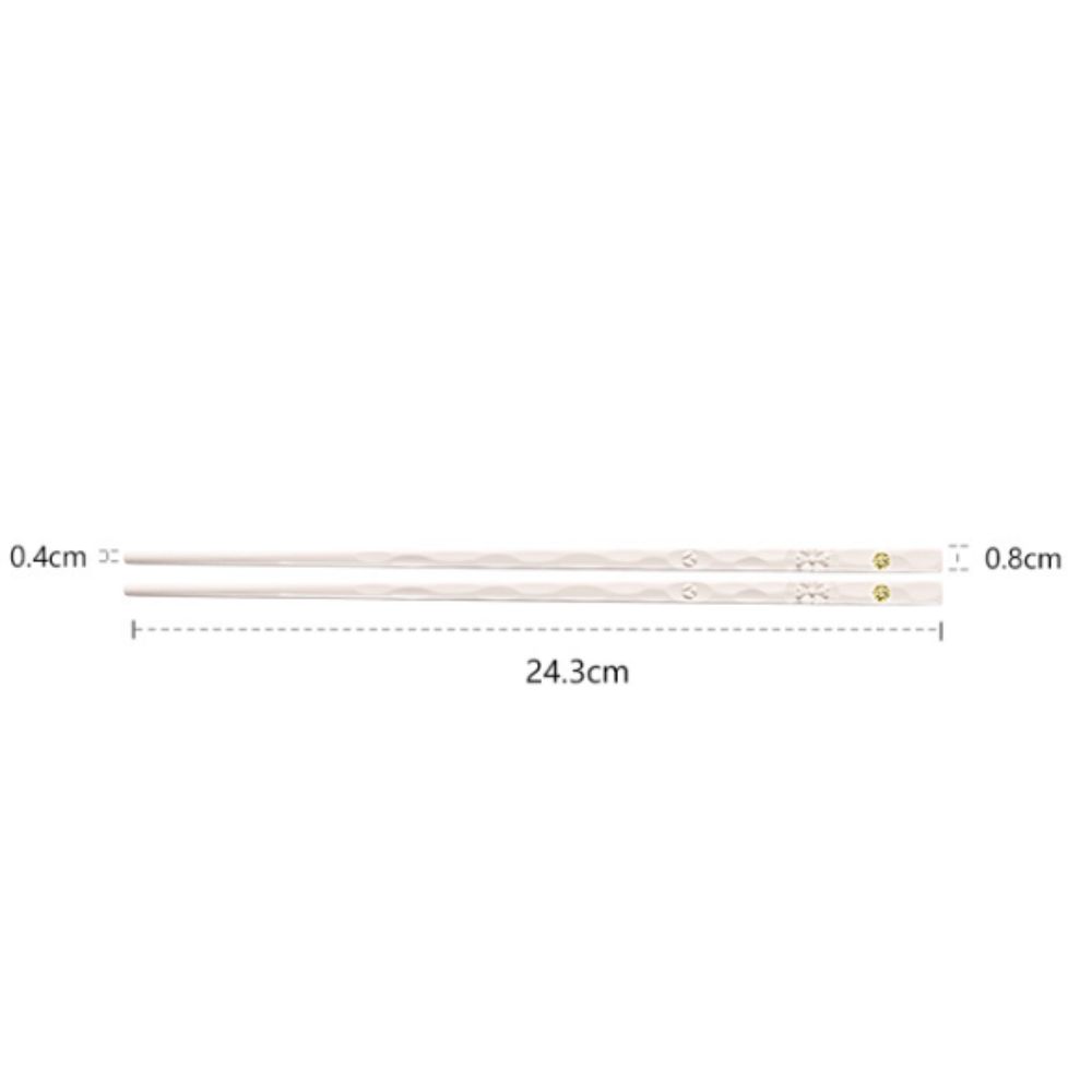 5 Pair Reusable Chinese Chopsticks Reusable Alloy Non-Slip Japanese Sushi Chop Sticks Set Chopsticks Kitchen Tableware