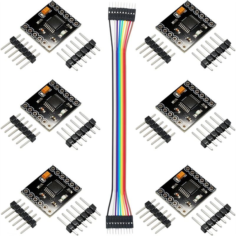 DC Motor Controller Modules 6pcs DRV8833 Dual H Bridge Motor Driver with Breadboard Jumper Wires