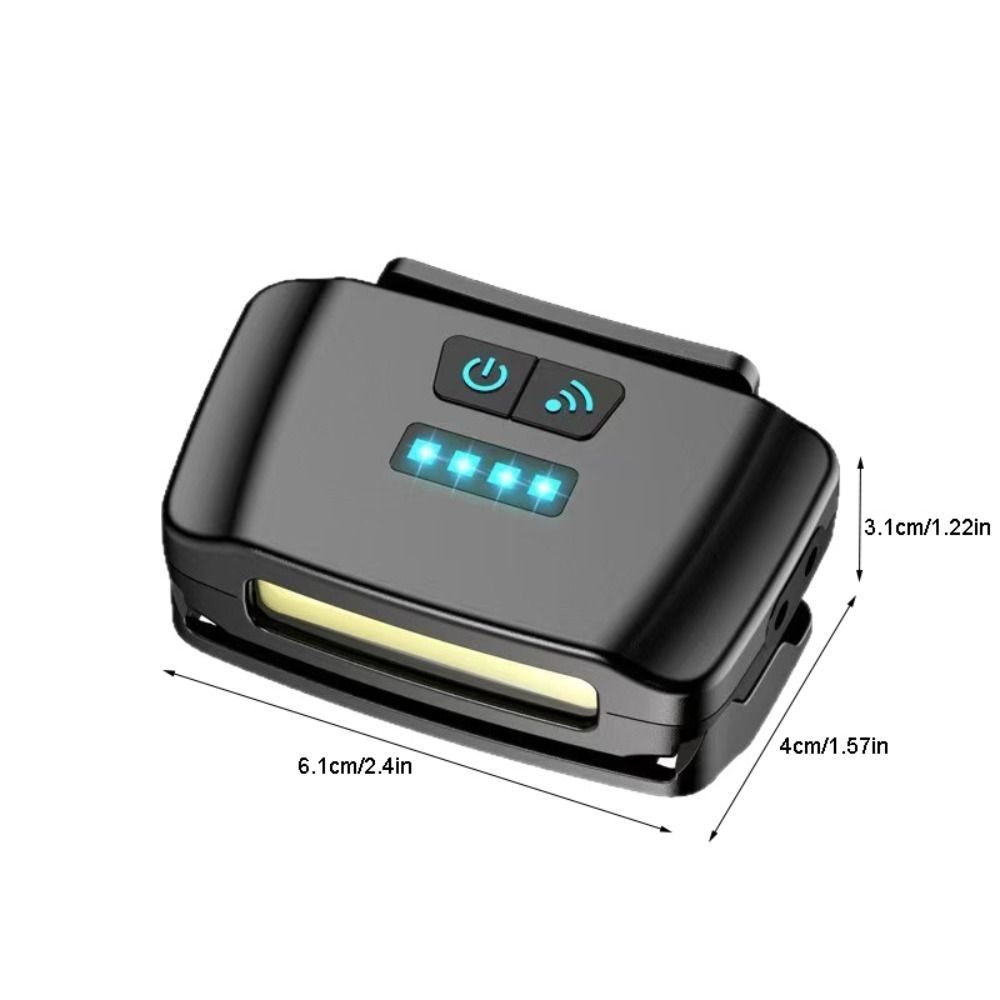Smart Rechargeable Fishing Hat Clip Light Waterproof Portable Intelligent Charging Headlamp 1200mah Mini Size Induction Headlamp Camping