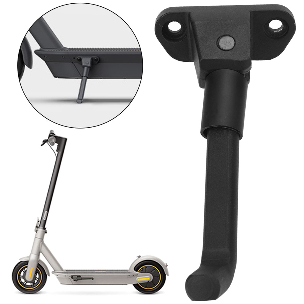 Durable Aluminum Alloy Electric Scooter Foot Support Bracket Waterproof Black Electric Scooter Parking Stand Electric Scooter Kickstand Bracket for Ninebot MAX G30 Kickstand Replacement