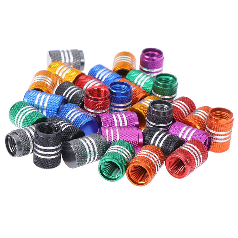 Car Tire Valves Caps Universal Air Caps Cover Aluminum Alloy Tire Valves Stem Caps for Cars SUVs Trucks Motorcycles Bicycles