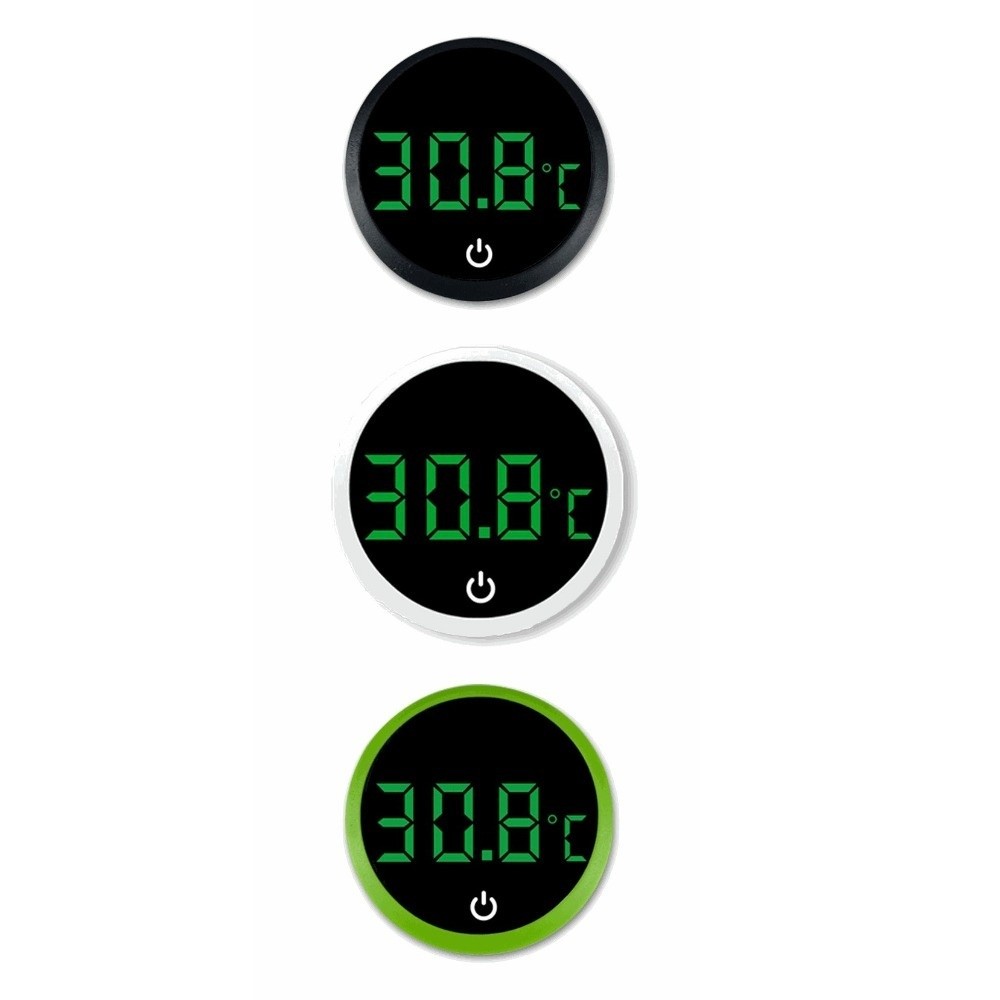 Portable Self-Adhesive Digital Aquarium Thermometer Cordless External Fish Thermometer LED Display High Precision Electronic Thermometer Hydroponics