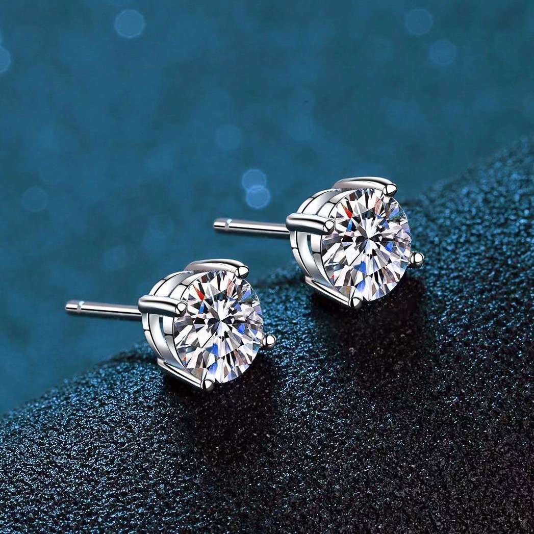 【Year-End Ear Edition Cute Silver Jewelry Ear Stud Four-leged Claw Ear Stud Silver Plated Jewelry for Men and Women