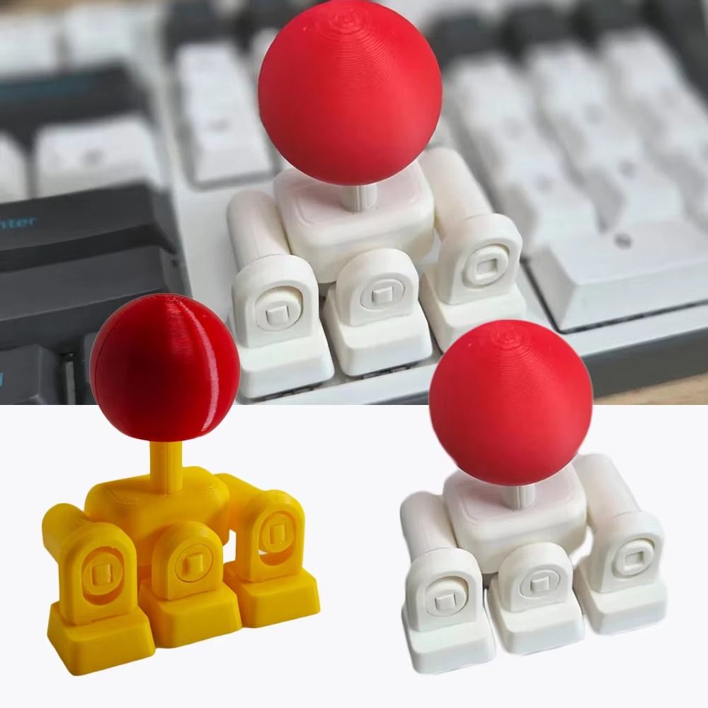 Special Ergonomic 3D Printed Mechanical Keyboard Simulation Rocker Special Grip 3D Printed Keyboard Joysticks -axis Buttons External Game Joystick Arcade Games