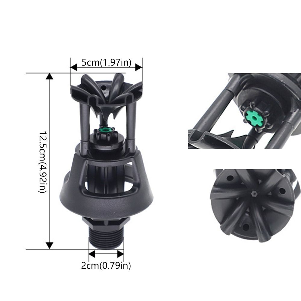 2pcs Landscape Sprayer Plastic Rotary Watering Sprinkler Durable 360 Degree Wobbling Sprinklers Universal Swing Sprinkler Lawn Grass