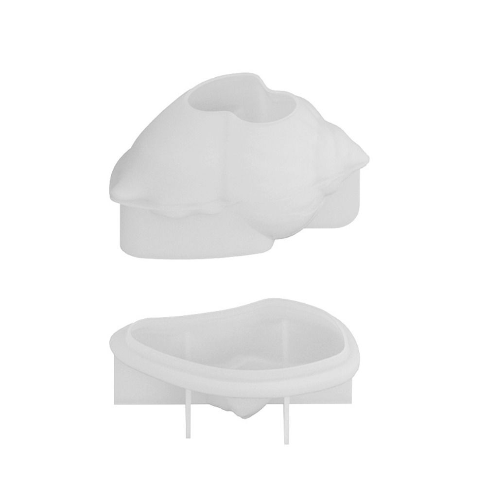 Premium Silicone Mold Seashell Storage Container Mold Heat Resistant Non-Stick Plaster Silicone Mold Reusable Conch Shaped DIY Candle Mold
