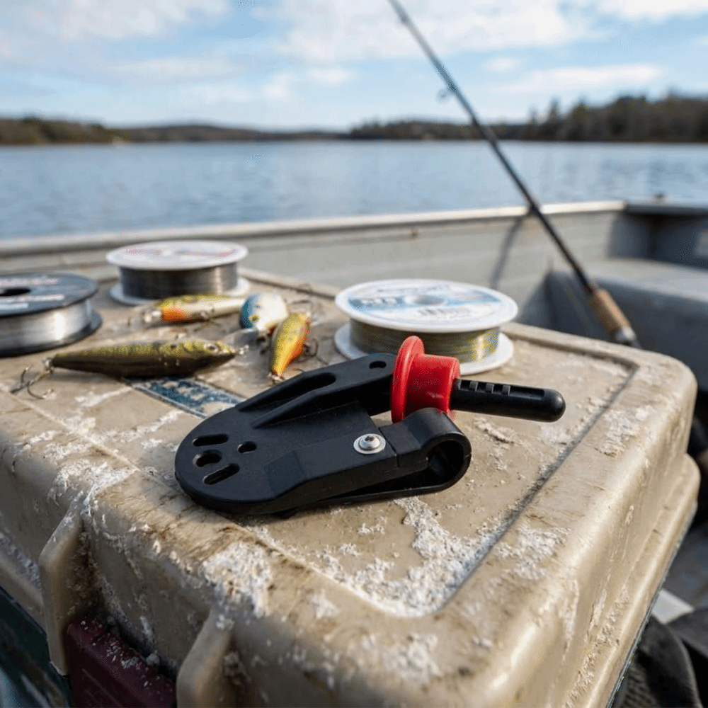 Durable Use Red Black Color Fishing Side Clamp Sturdy Compact Lightweight Portable Trolling Release Clip Inlaid Side Buckle Quick Release Surf Board Fixing Clip Trolling