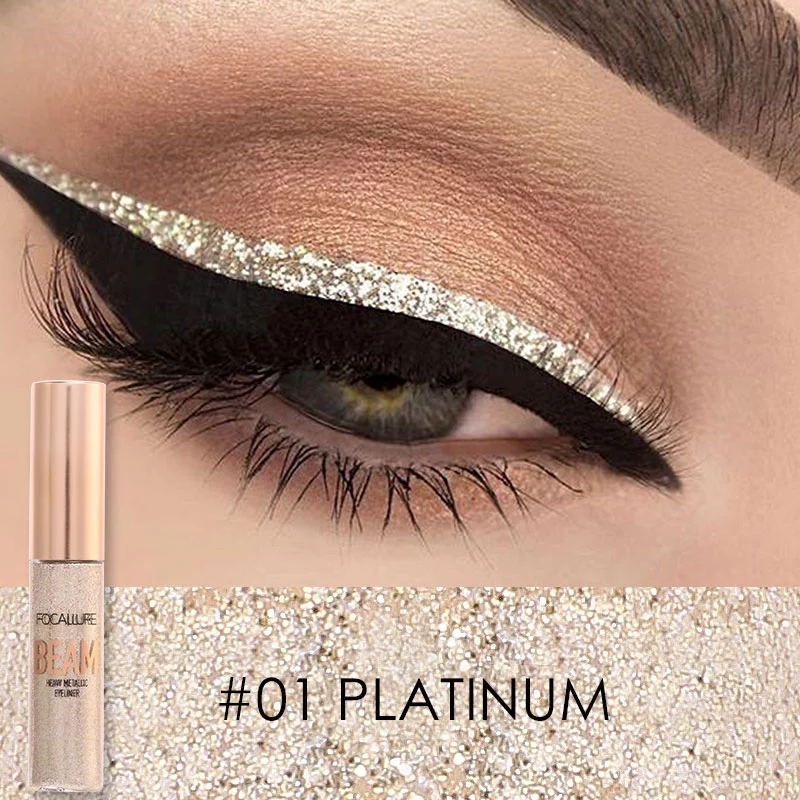 Yuanyan FOCALLURE Wholesale Pearlescent Liquid Eyeliner Makeup For Women Diamond With Sparkles High Quality Waterproof Eye Cosmetics