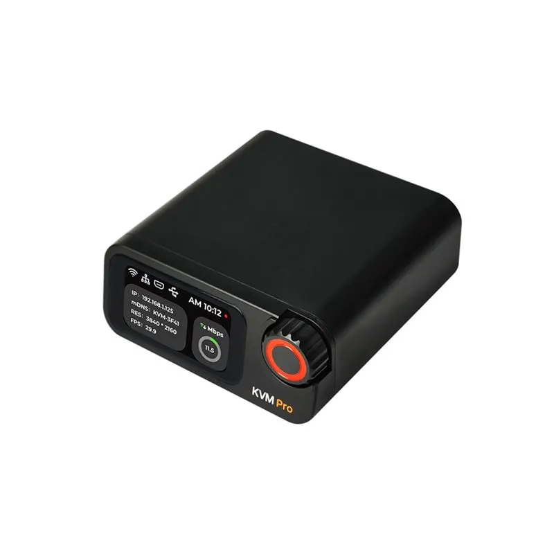 NanoKVM-Pro PiKVM 4K IP-KVM GbE WiFi6 HomeLab Server Desk WIFI POE Remote Control NAS AI HD Second Screen LED Strip