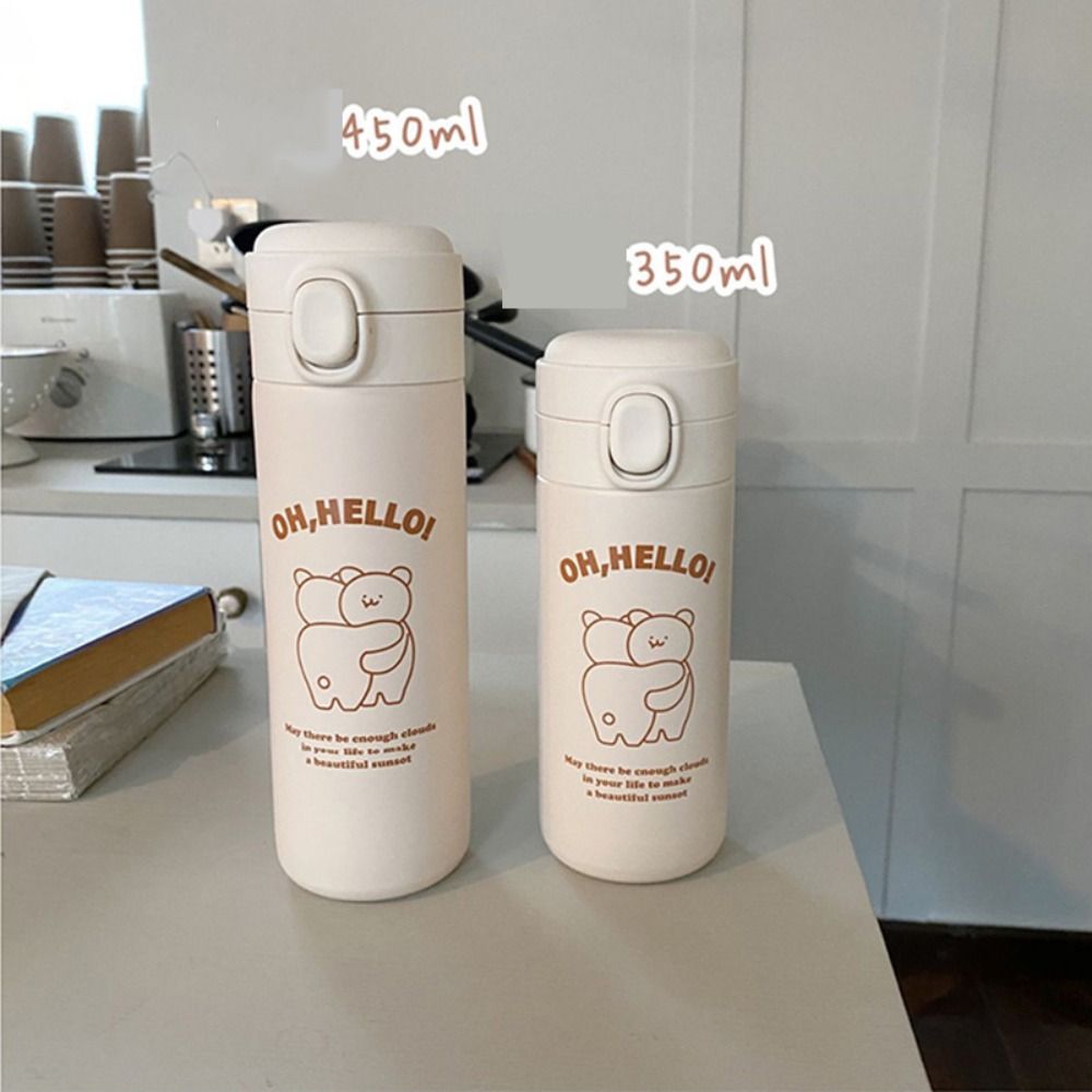 Outdoor Kawaii For Children Gifts Insulation Cup Heat and Cold Thermocup Stainless Steel Drinkware Gifts Double Leak-Proof Keep Warm Water Bottle Travel Water Bottle Vacuum Flask Thermos Mug