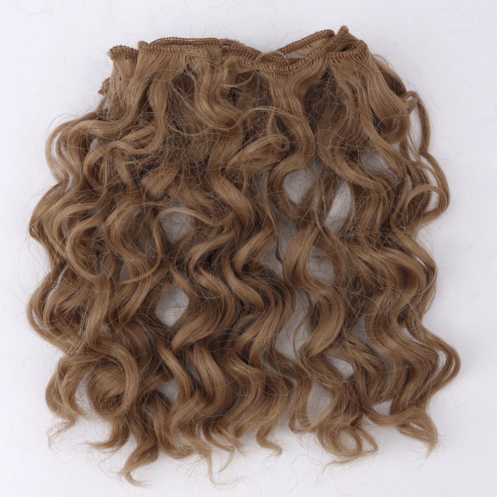 Dress Up Doll High-temperature Wire Bjd DIY Curly Short Hair Imitation Roll Short Bjd Doll Curly Hair Natural Tassel Hair Row Doll Hair Bjd Wig Diy Msiredoll