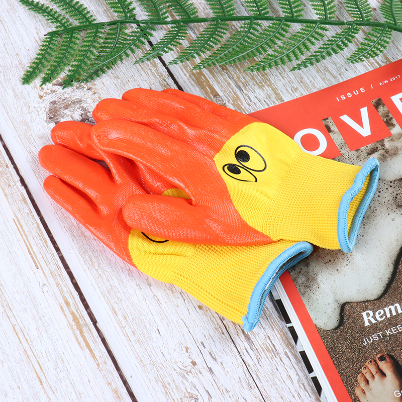 A Pair Breathable Children Garden Glove Durable Waterproof Protective Gloves 5a63