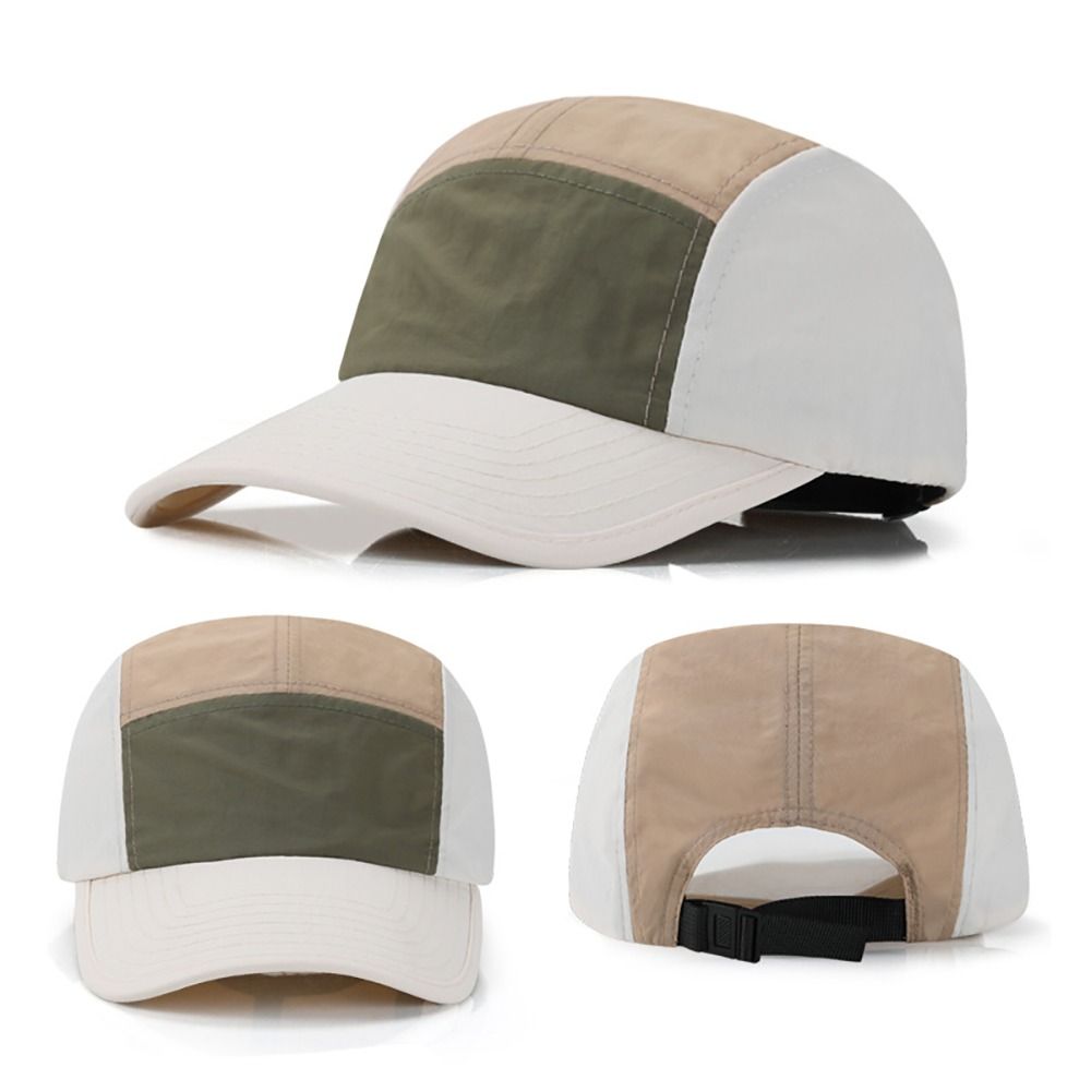 Fashion Nylon Baseball Cap Quick Drying 5 Panel Sun Visor Cap Adjustable Lightweight Quick-drying Hat Outdoor Fishing Hiking Golf