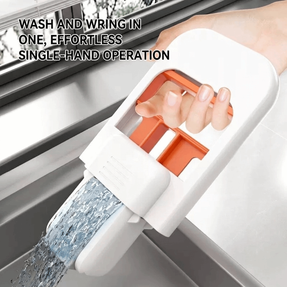 Wet Dry Use Foldable Mini Mop Hands-Free Cleaning Absorbent Desktop Mop Portable Durable Sponge Mop Bathroom