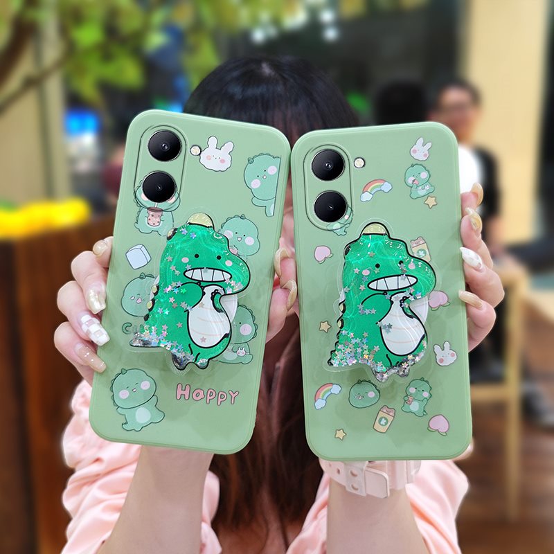 Simplicity quicksand Phone Case For OPPO Realme C33 colorful Cartoon protective cute Phone lens protection Glitter TPU