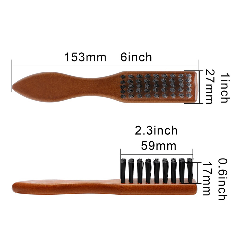 Wenefang Fashion Barber Wood Handle Hairdressing Soft Hair Cleaning Brush Retro Neck Duster Broken Remove Comb Hair Styling Salon Tools