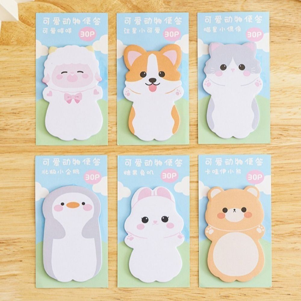 Scrapbooking Cartoon Bear Animal Memo Pad Sheep Dog Notepad Kawaii Cat Message Paper School Supplies