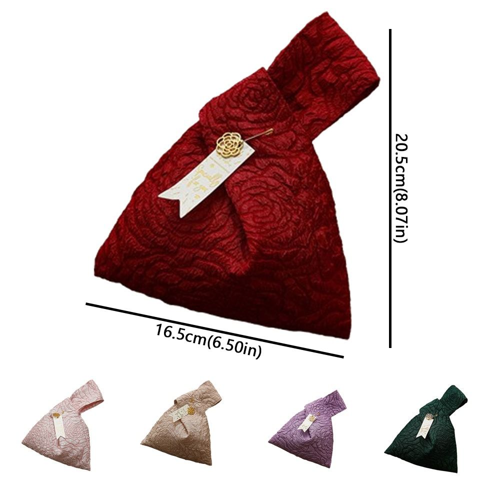 Portable Bag Chinese Style Candy Gift Bag Cloth Handheld Gift Storage Bag Flower Wedding Bag Birthday Party