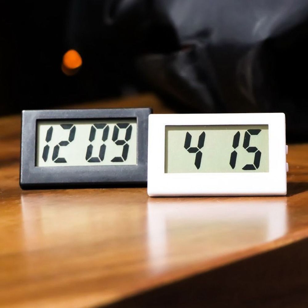 Portable Small Mini Triangle Clock Mute Simple Desk Digital Clock Electronic ABS Home
