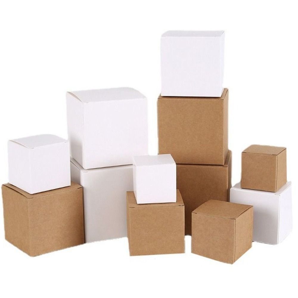 Multi Size 10pcs Bridal Party Decor Brown White For Gifts Paper Box Packaging Box Gift Box