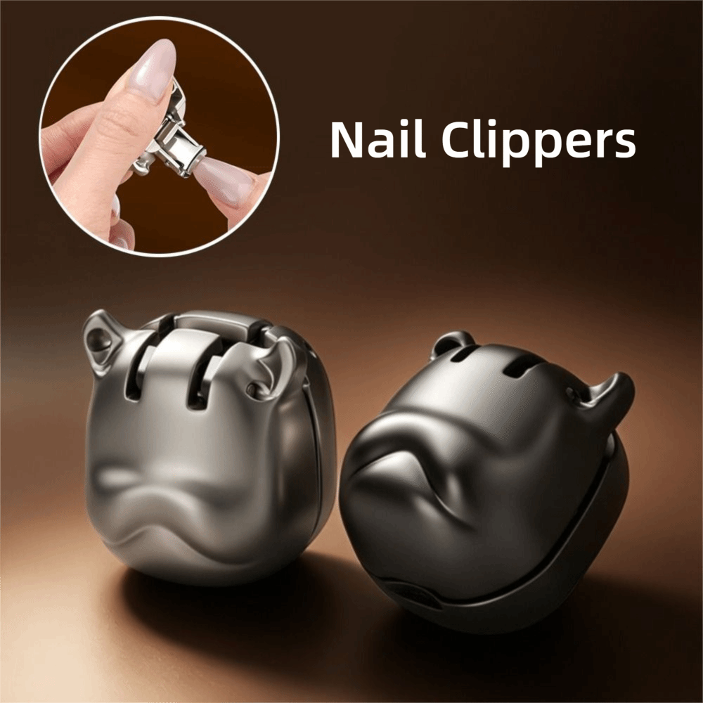 Compact Foldable Design Mini Nail Cutter Stainless Steel Dog Head Shape Fingernail Clippers Portable Wear-resistant Toenail Trimmer Home Use