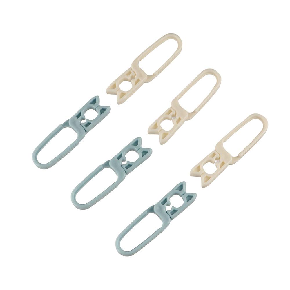 10 Pcs Portable Plastic Clothes Pegs White/Grey Windproof Washing Pegs Small Clothing Clip for Household
