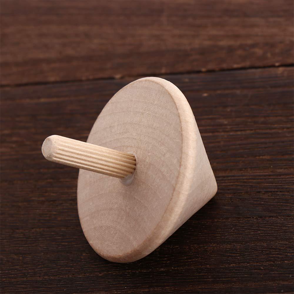 Gift No Paint Peg-Top For Children Spinning Top Desktop Wooden Spinning Tops Wooden Rotate Gyro DIY Gyroscope Gyro