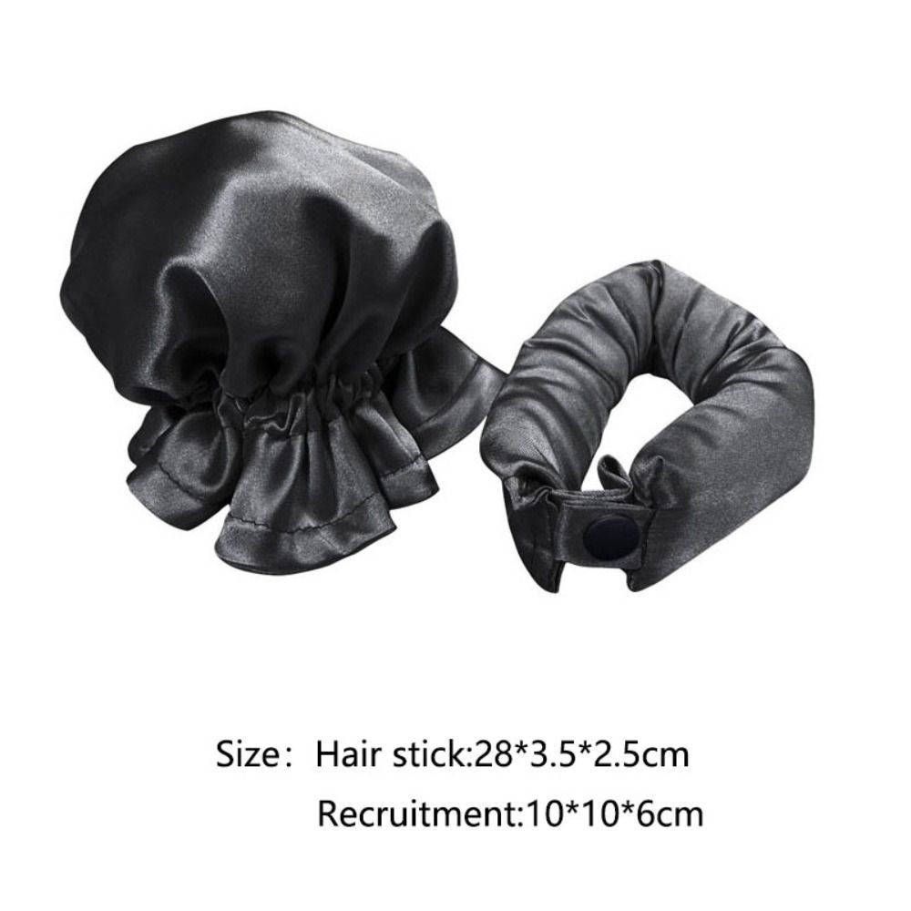 2Pcs/Set New DIY Heatless Curling Rod Set Pillow Soft Rollers Hair Caps No Heat Hair Curler Silk Curls Hair Styling Tools Sleeping Lazy Hair Curlers Sleeping Use